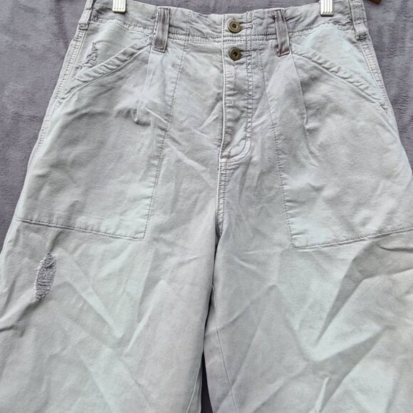 Anthropologie Pilcro Distressed Carpenter Jeans Sz 27 Gray Straight Leg NWOT - Picture 6 of 13